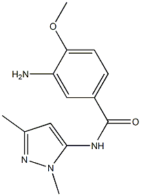 3-amino-N-(1,3-dimethyl-1H-pyrazol-5-yl)-4-methoxybenzamide 구조식 이미지