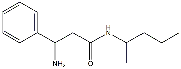 3-amino-N-(1-methylbutyl)-3-phenylpropanamide Structure