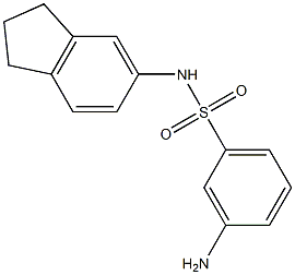 3-amino-N-(2,3-dihydro-1H-inden-5-yl)benzene-1-sulfonamide 구조식 이미지