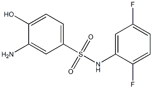 3-amino-N-(2,5-difluorophenyl)-4-hydroxybenzene-1-sulfonamide 구조식 이미지