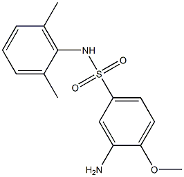3-amino-N-(2,6-dimethylphenyl)-4-methoxybenzene-1-sulfonamide Structure