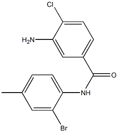 3-amino-N-(2-bromo-4-methylphenyl)-4-chlorobenzamide 구조식 이미지