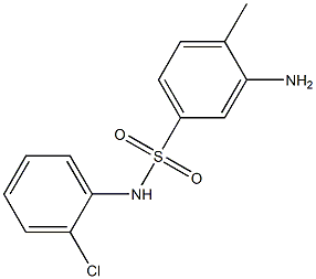 3-amino-N-(2-chlorophenyl)-4-methylbenzene-1-sulfonamide 구조식 이미지