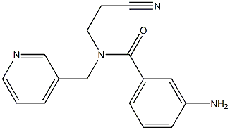 3-amino-N-(2-cyanoethyl)-N-(pyridin-3-ylmethyl)benzamide Structure