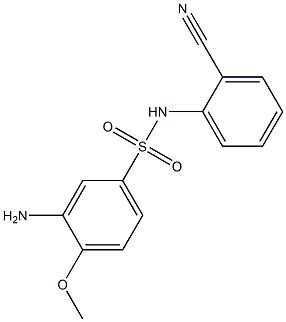 3-amino-N-(2-cyanophenyl)-4-methoxybenzene-1-sulfonamide Structure