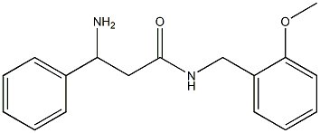3-amino-N-(2-methoxybenzyl)-3-phenylpropanamide 구조식 이미지