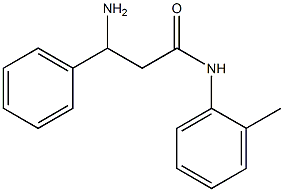 3-amino-N-(2-methylphenyl)-3-phenylpropanamide Structure