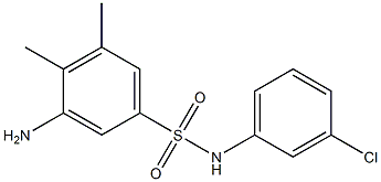 3-amino-N-(3-chlorophenyl)-4,5-dimethylbenzene-1-sulfonamide Structure