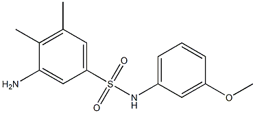 3-amino-N-(3-methoxyphenyl)-4,5-dimethylbenzene-1-sulfonamide Structure