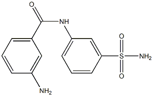 3-amino-N-(3-sulfamoylphenyl)benzamide 구조식 이미지