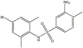 3-amino-N-(4-bromo-2,6-dimethylphenyl)-4-methylbenzene-1-sulfonamide Structure