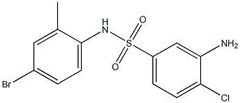 3-amino-N-(4-bromo-2-methylphenyl)-4-chlorobenzene-1-sulfonamide 구조식 이미지