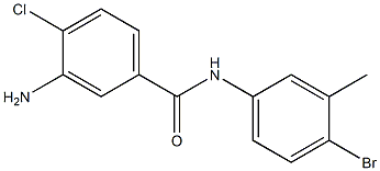 3-amino-N-(4-bromo-3-methylphenyl)-4-chlorobenzamide 구조식 이미지