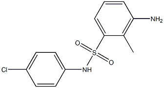 3-amino-N-(4-chlorophenyl)-2-methylbenzene-1-sulfonamide Structure