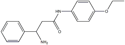 3-amino-N-(4-ethoxyphenyl)-3-phenylpropanamide 구조식 이미지