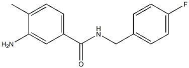 3-amino-N-(4-fluorobenzyl)-4-methylbenzamide 구조식 이미지