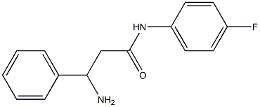 3-amino-N-(4-fluorophenyl)-3-phenylpropanamide Structure