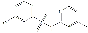 3-amino-N-(4-methylpyridin-2-yl)benzene-1-sulfonamide 구조식 이미지