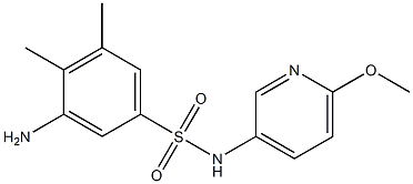 3-amino-N-(6-methoxypyridin-3-yl)-4,5-dimethylbenzene-1-sulfonamide Structure