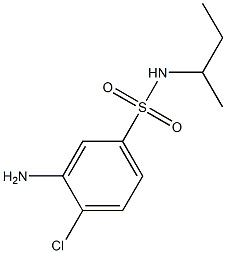 3-amino-N-(butan-2-yl)-4-chlorobenzene-1-sulfonamide Structure