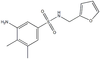 3-amino-N-(furan-2-ylmethyl)-4,5-dimethylbenzene-1-sulfonamide Structure