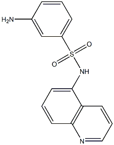 3-amino-N-(quinolin-5-yl)benzene-1-sulfonamide Structure