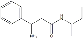 3-amino-N-(sec-butyl)-3-phenylpropanamide 구조식 이미지