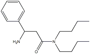 3-amino-N,N-dibutyl-3-phenylpropanamide 구조식 이미지