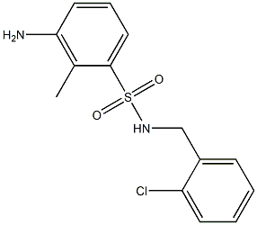 3-amino-N-[(2-chlorophenyl)methyl]-2-methylbenzene-1-sulfonamide 구조식 이미지