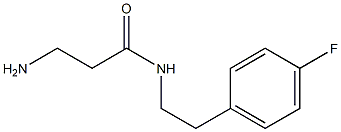 3-amino-N-[2-(4-fluorophenyl)ethyl]propanamide 구조식 이미지