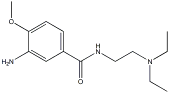 3-amino-N-[2-(diethylamino)ethyl]-4-methoxybenzamide Structure