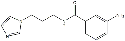 3-amino-N-[3-(1H-imidazol-1-yl)propyl]benzamide 구조식 이미지