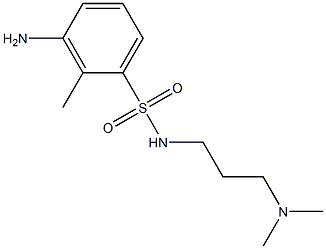 3-amino-N-[3-(dimethylamino)propyl]-2-methylbenzene-1-sulfonamide 구조식 이미지