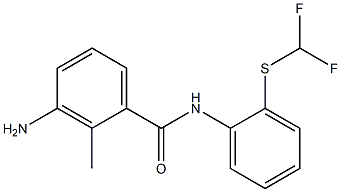 3-amino-N-{2-[(difluoromethyl)sulfanyl]phenyl}-2-methylbenzamide 구조식 이미지