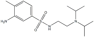 3-amino-N-{2-[bis(propan-2-yl)amino]ethyl}-4-methylbenzene-1-sulfonamide 구조식 이미지