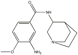 3-amino-N-1-azabicyclo[2.2.2]oct-3-yl-4-methoxybenzamide Structure