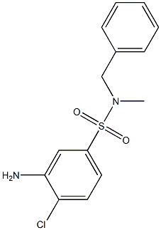 3-amino-N-benzyl-4-chloro-N-methylbenzene-1-sulfonamide 구조식 이미지