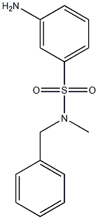 3-amino-N-benzyl-N-methylbenzene-1-sulfonamide Structure