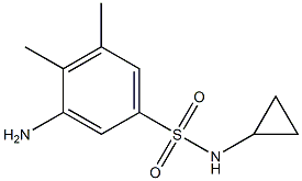 3-amino-N-cyclopropyl-4,5-dimethylbenzene-1-sulfonamide 구조식 이미지