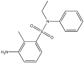 3-amino-N-ethyl-2-methyl-N-phenylbenzene-1-sulfonamide 구조식 이미지