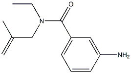 3-amino-N-ethyl-N-(2-methylprop-2-enyl)benzamide Structure