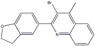 3-bromo-2-(2,3-dihydro-1-benzofuran-5-yl)-4-methylquinoline 구조식 이미지