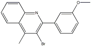 3-bromo-2-(3-methoxyphenyl)-4-methylquinoline Structure