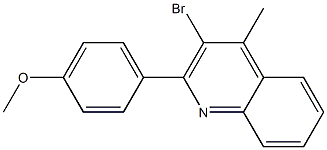 3-bromo-2-(4-methoxyphenyl)-4-methylquinoline Structure