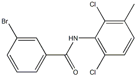 3-bromo-N-(2,6-dichloro-3-methylphenyl)benzamide 구조식 이미지