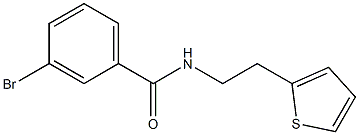 3-bromo-N-(2-thien-2-ylethyl)benzamide 구조식 이미지