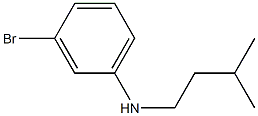 3-bromo-N-(3-methylbutyl)aniline Structure