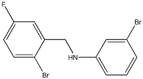 3-bromo-N-[(2-bromo-5-fluorophenyl)methyl]aniline 구조식 이미지