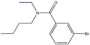 3-bromo-N-butyl-N-ethylbenzamide Structure