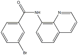 3-bromo-N-quinolin-8-ylbenzamide 구조식 이미지